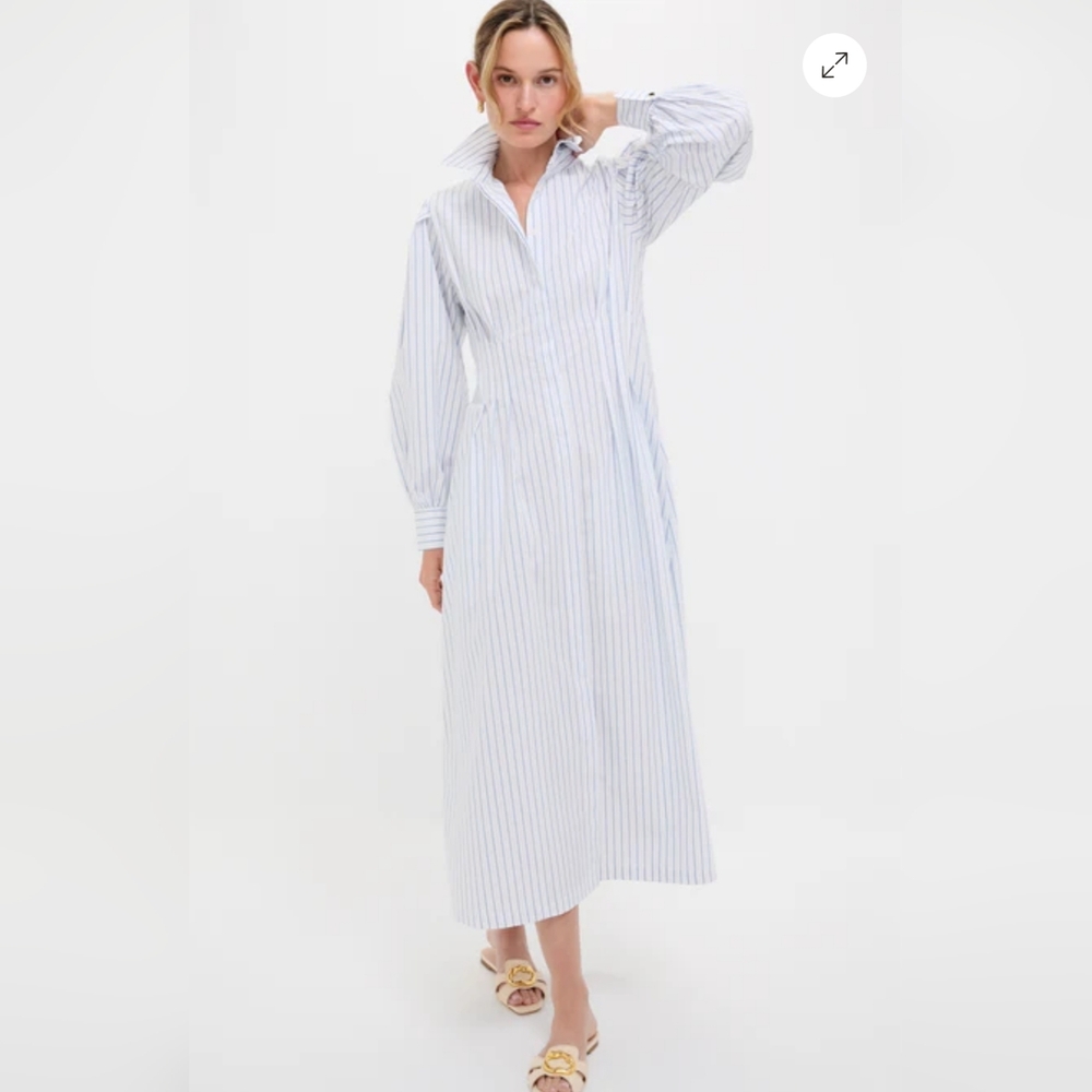 Tuckernuck Light Blue Striped Shirt Dress NWT